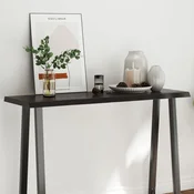 Stolna ploca tamnosmeda 120x40x(2-4) cm obradena hrastovina