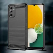 Infostyle Silikonski ovitek carbon za Samsung Galaxy A04s - Črna Črna/TPU silikon