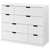 NORDLI Predalnik z 8 predali, bela, 120x99 cm