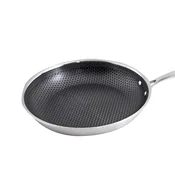 Cheffinger Cheffinger, Ponev 24 cm s satjastim premazom in dolgim ročajem, Srebrna, (5000276467)