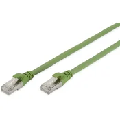 DIGITUS Digitus DK-1644-A-PUR-005 RJ45 omrežni kabel CAT6a S/FTP 0.5 m zelena zaščita iz folije, skupna zaščita, zaščiten, brez halogena, Simplex, dvojno oklo, (20417304)