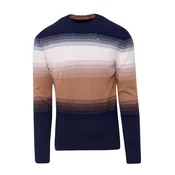 KOROSHI Pulover kamela/svetlo bež/mornarska/siva