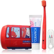 Curaprox Kids Travel Set potovalni set za kozmetiko za zobe, jezik in dlesni za otroke 1 kos