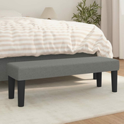 vidaXL Klop temno siva 100x30x30 cm blago