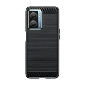 Ovitek Carbon Shield TPU za Oppo A57/A57 5G/A77/K10 5G - Črna KP24322