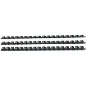 Spirala od crne plastike 6 mm, pakiranje od 30 komada DEL03833/30