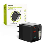 Mobile-origin 65W GaN Display Charger PW2 - USB-C Cable + USB-C + USB-A