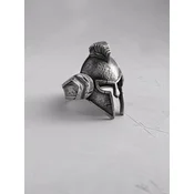 REYTEL Prstan SPARTAN HELMET srebrna