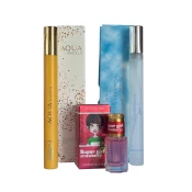 Ženski set parfema Dolce&Blanca Light blue EDT 17ml, Aqua Angelo EDT 17 ml + Parfemsko ulje Super Girl Strawberry, 6 ml