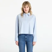 Srajca Calvin Klein Jeans Solid Boxy Cropped Shirt Grey XXS