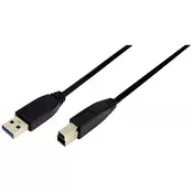 LOGILINK LogiLink USB kabel USB 3.2 gen. 1 (USB 3.0) USB-A vtič\, USB-B vtič 2.00 m črna, (20415723)