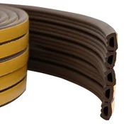 vidaXL Samolepilni tesnilni trak za okna Rjava 10 x 6 mm 50 m