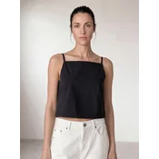 ARMIE Top The Emma Cropped Square Neck Top črna