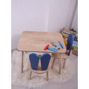 HANAH HOME Deciji sto i stolica Bunny One Chair Set Blue Brown