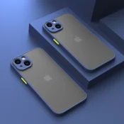 Infostyle Ovitek Black View za iPhone 14 Plus Temno modra/PC + TPU silikon