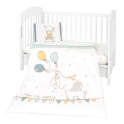 KikkaBoo posteljina navlaka 3 pcs Elephant time ( KKB30122 )