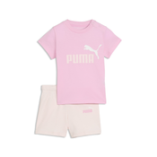 PUMA Minicats Essentials Tee and Shorts Set Toddler, Clothing, Pink Shimmer, 4-6M