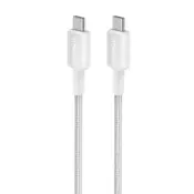 Anker 322 USB-C na USB-C pleteni kabel 0,9m bijeli