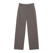 Pull&Bear Hlače z naborki temno siva