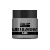 Pentart glamour barva za tekstil in usnje 50 ml - srebrna