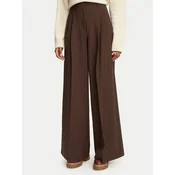 Weekend Max Mara Hlače iz tkanine Adelfi 2625136032 Rjava Regular Fit