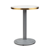 Blumfeldt Patras Jewel, mramorni stol, u stilu secesije, O: 57,5 ??cm, visina: 75 cm, postolje od lijevanog željeza