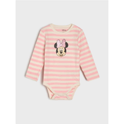 Sinsay - Pamucni bodi sa printom Minnie Mouse - krem