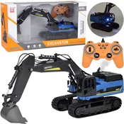 Cvrsti bager na tracnicama efekt dima zvuk LED svjetlo + daljinski upravljac RC0698
