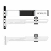 1stCool GPU Holder - kovinski nastavljiv nosilec VGA bele barve