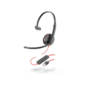 Plantronics Blackwire C3210 Monaural Head-band Black,Red