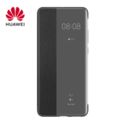Huawei original preklopna torbica Smart View za Huawei P40 črna z okenčkom