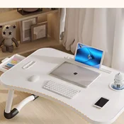 Mryc Sklopivo postolje za laptop za krevet, Belo