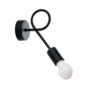 Sollux SL.1454 - Zidna lampa LEVAR 1xE27/15W/230V crna