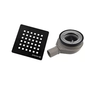FLEXIA odtok za tuš kabino O 90 mm, DN40, črn - Črna - Polysan - 24 - Plastika - 90 - 14