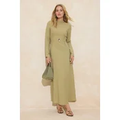 Trendyol Modest Ženska haljina Tctss26Eb00004, Kaki