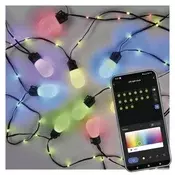 GoSmart LED svetlo. veriga – 15x zabavne žarn., 15 m, zunanjo in notranjo upor., RGB, WiFi