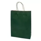 Dekorativna torba CREATIVE Classic Simple XL 31x42x11 cm kraft jednobojna tamnozelena sa zavijenim ručkama 71342
