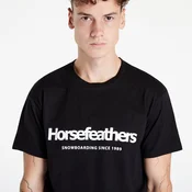 Majice Horsefeathers Quarter T-Shirt Black M