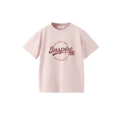 MANGO KIDS Majica INSPIRE rumena/ciklama/roza