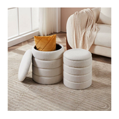 Eglo 424125 - SET 2x Tabure AMPAHAKA pr. 33,5/40 cm bela
