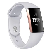 BStrap Fitbit Charge 3 Silicone (Large) pašček, Gray