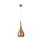 MAXLIGHT P0436 - Luster na sajli DROP, 1x E27/40W/230V, prečnik 20 cm, zlatna
