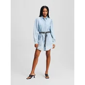 Bombažna obleka Karl Lagerfeld Jeans