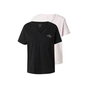 Calvin Klein Jeans Majica  svetlo roza / črna / bela