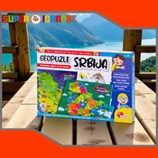 Slagalica Geopuzle Moja Srbija 2u1