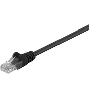 Goobay U/UTP CAT 5e patch 1 m črn mrežni povezovalni kabel