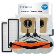 Komplet nadomestnih delov za Xiaomi Robot Vacuum X20 Max, X20 Pro (1x Glavna krtača, 2x Filter, 2x Stranska krtača, 4x Krpa za brisanje, 2x Vrečka za