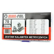 Set metričnih mazalnih nastavkov 70 kosov 40419