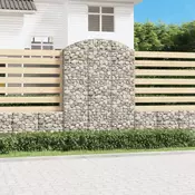 Gabionska košara s lukom 150x30x200/220 cm pocincano željezo