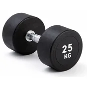 Kubisport Enoročna utež 25 kg, ovalna, črna